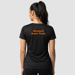Rear view of Model wearing the Winsford ASC Team Ladies T-Shirt JC005