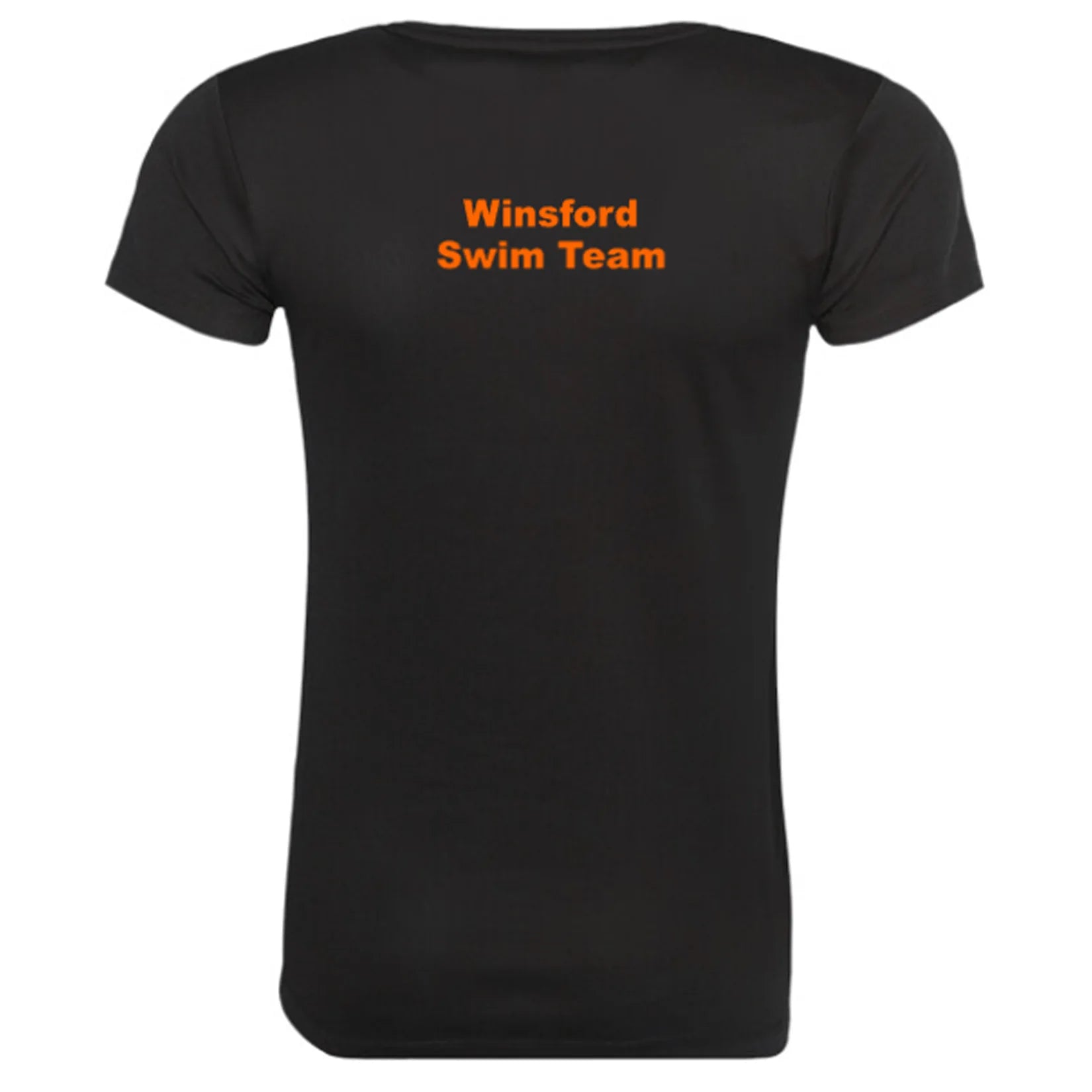 Rear view of Winsford ASC Team T-Shirt – Ladies (Black)
