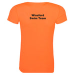 Winsford ASC Team T-Shirt – Ladies (Orange) JC005 Back Print