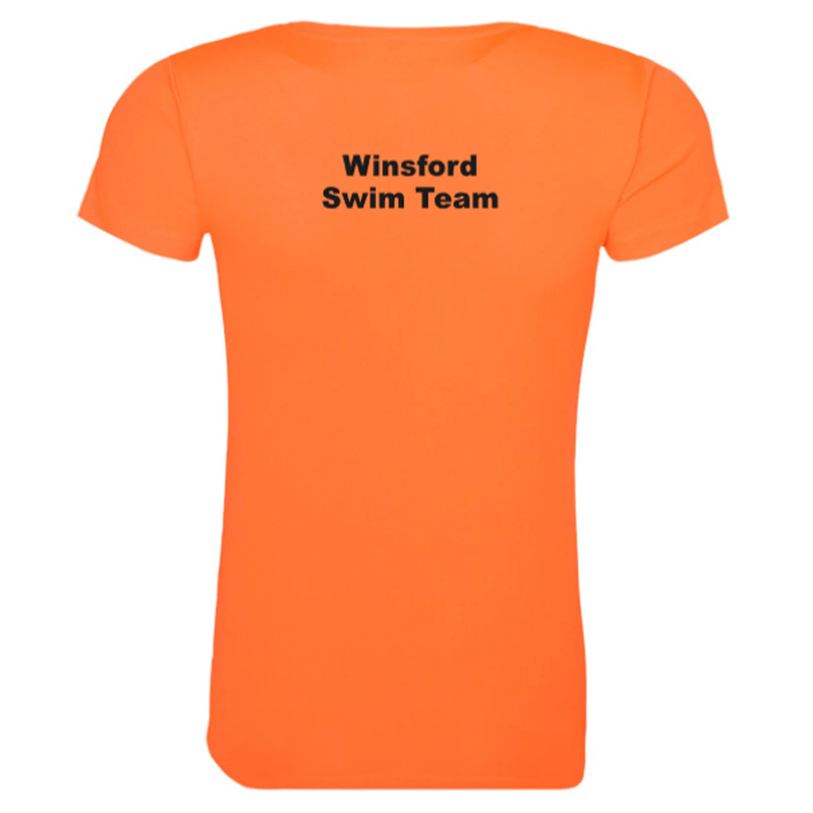 Winsford ASC Team T-Shirt – Ladies (Orange) JC005 Back Print