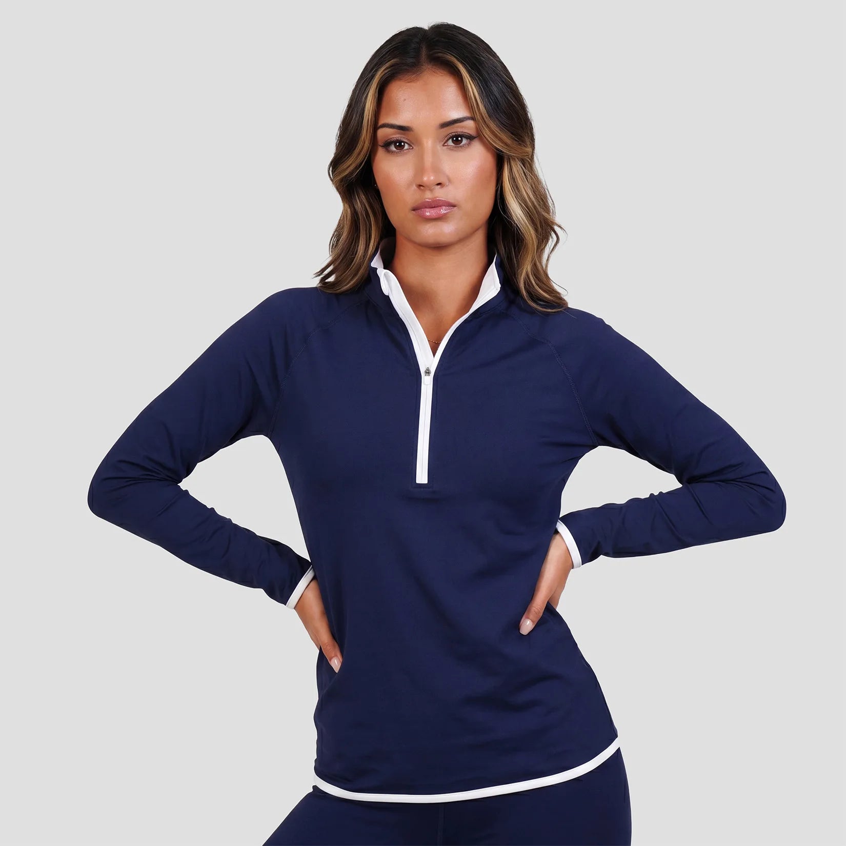 AWDis Ladies Cool Half Zip Sweat Top JC036