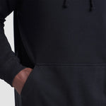 Closeup of model wearing the Winsford ASC Team Hoodie – Adult (Black) JH001