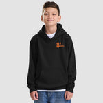 Model wearing the Winsford ASC Team Hoodie – Junior (Black) JH001B