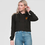 Model wearing the Winsford ASC Cropped Hoodie – Ladies