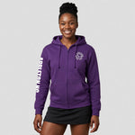model wearing Appleton Netball Club Zoodie – Adult