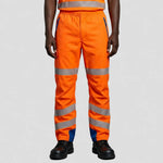 model wearing Lundy Leo Waterproof Overtrousers