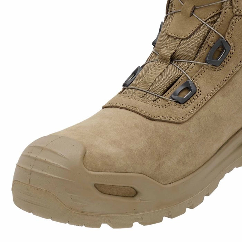 close up front view of Lander Work Boots