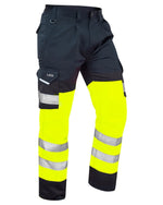 The Leo Ecoviz Bideford Cargos in Navy/Yellow