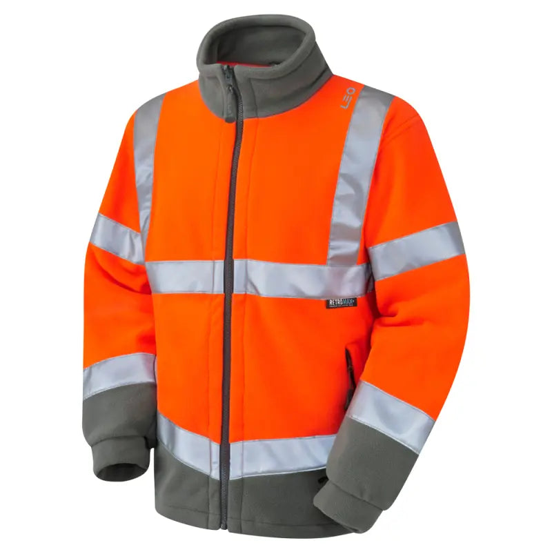 Hartland Leo EcoViz Fleece Jacket in Orange
