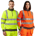 2 models wearing The Leo Brynsworthy 1/4 Zip Jacket