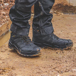 model wearing Murray Waterproof Safety Boots