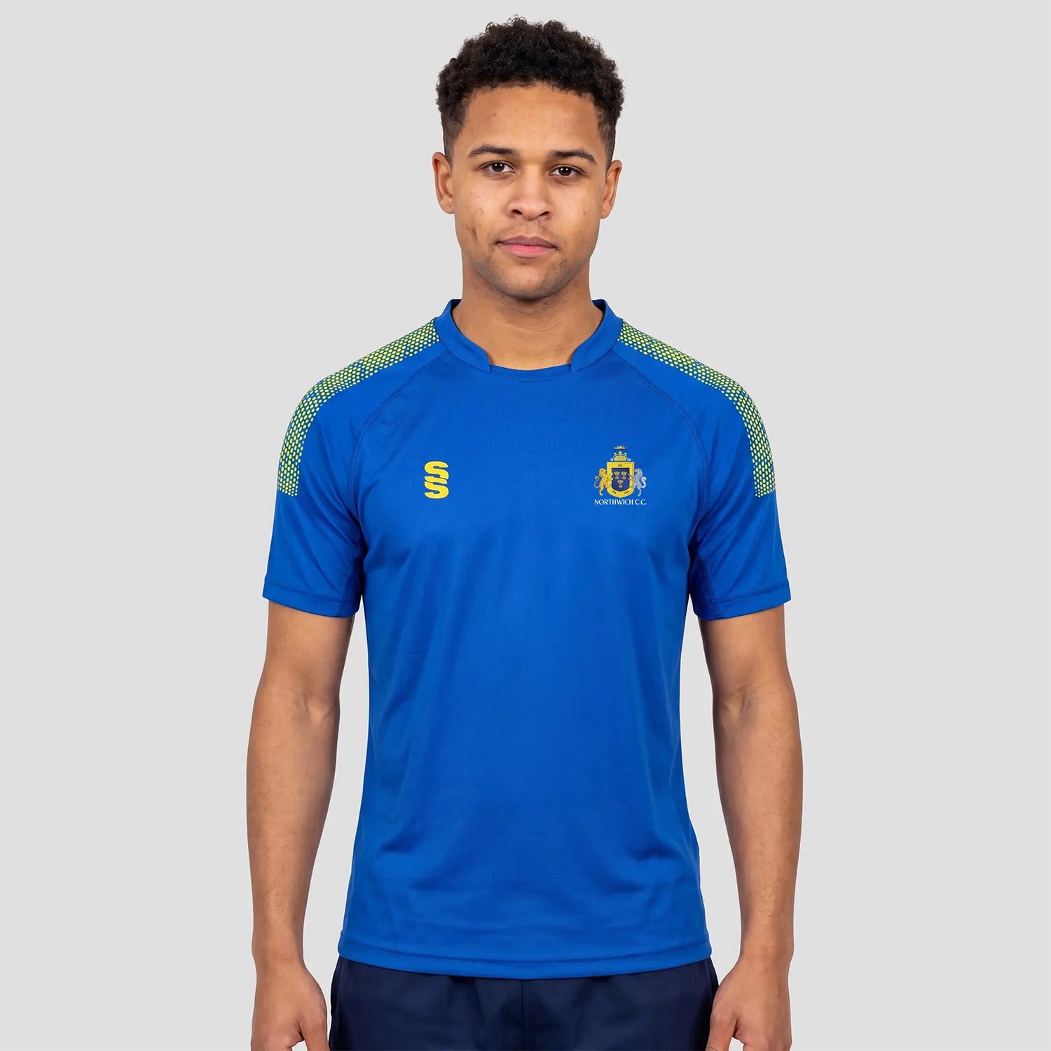 Model wearing the Northwich Cricket Club Playing Shirt - Adult

