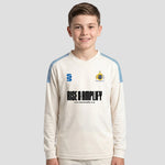 Model wearing the Northwich Cricket Club Long Sleeve Cricket Sweater - Junior DU037