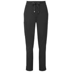 Black stretch cargo trousers