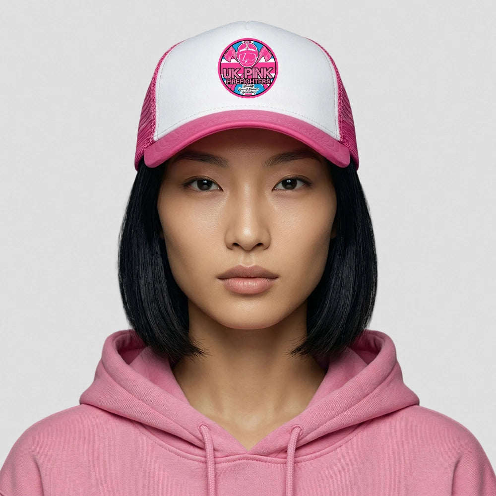 Pink Fire Brigade Vintage Snapback Trucker Cap