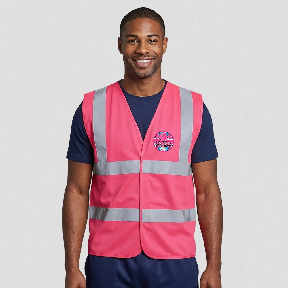 Pink Fire Brigade High Visibility Waistcoat