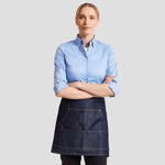 Model wearing the Premier Denim Waist Apron PR125.