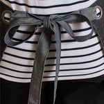 Back view of model wearing the Premier Domain Waist Apron PR128.