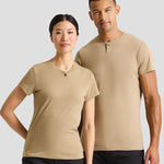 Models wearing the Premier Cotton Rich Comis T-Shirt PR219.
