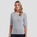Model wearing the Premier Ladies Long John Roll Sleeve T-Shirt PR318.