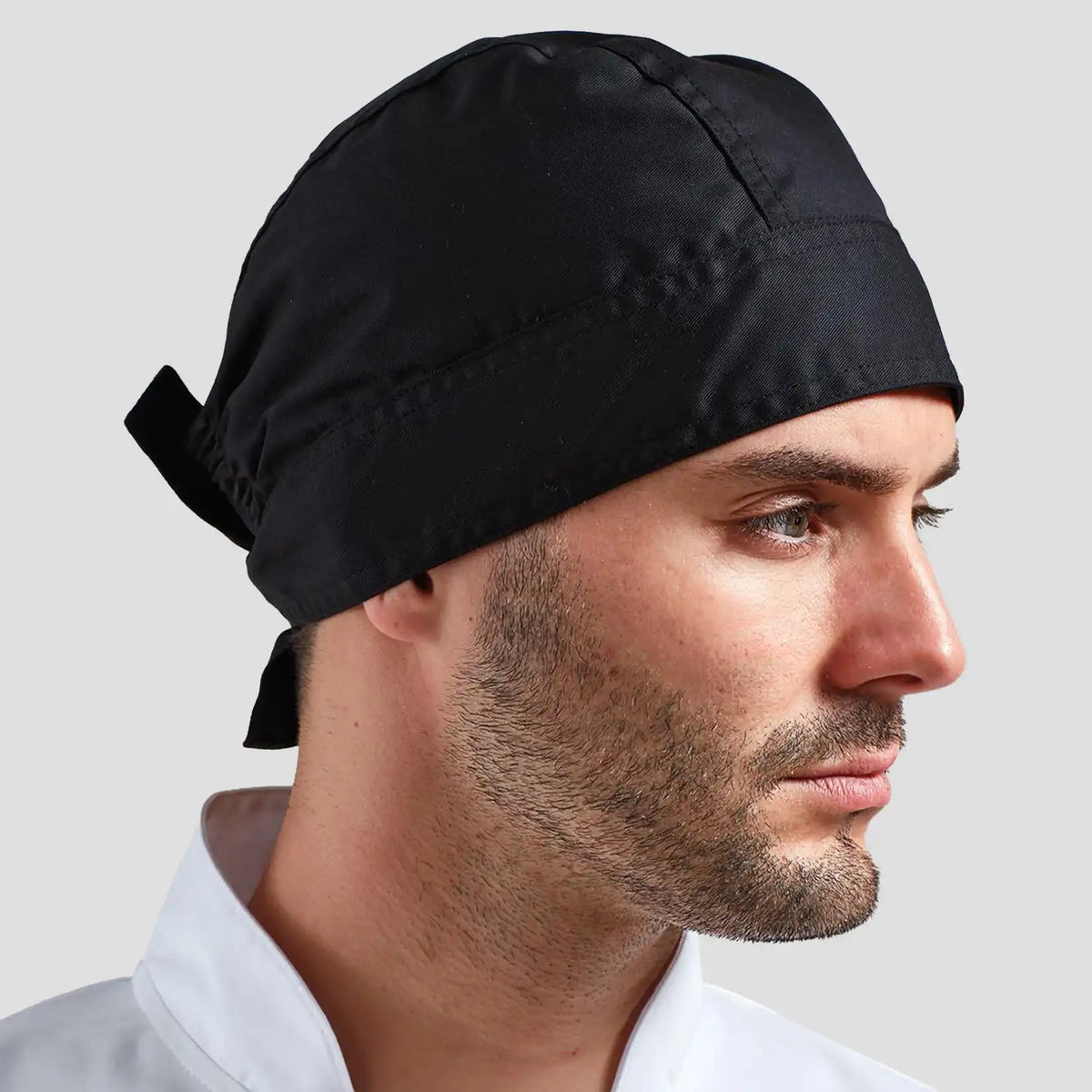 Model wearing the Premier Chef's Zandana PR658 in Black.