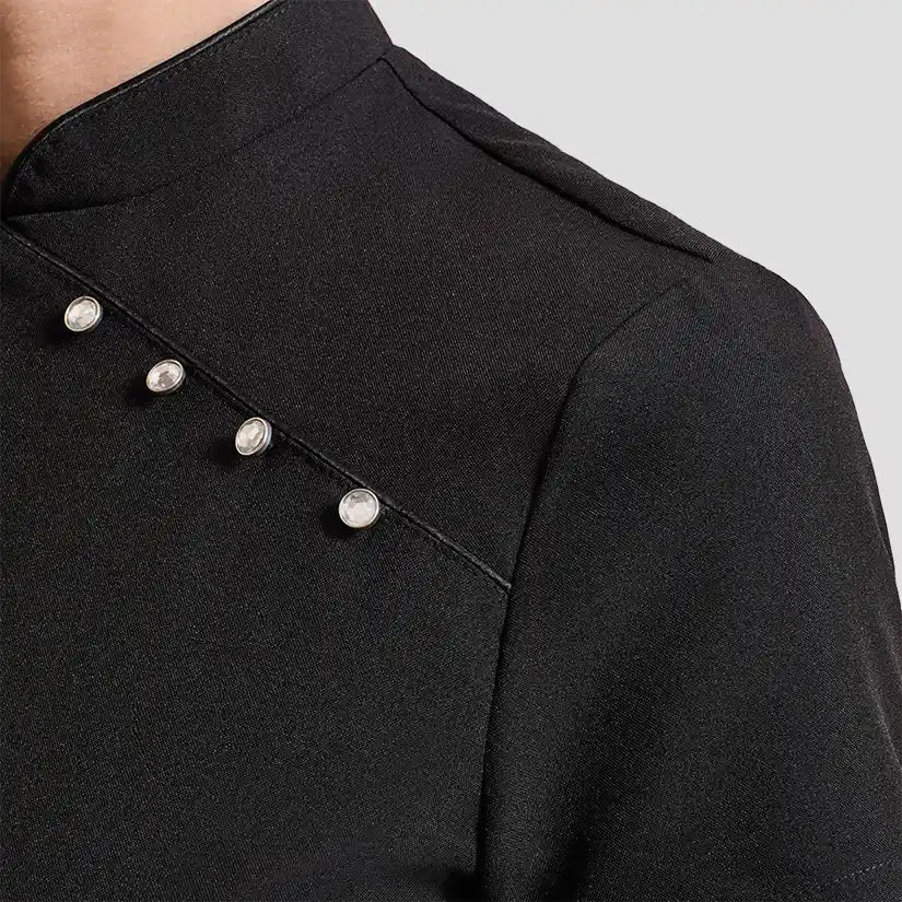 Detail close-up of the Premier Ladies Mika Short Sleeve Tunic.