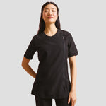 Model wearing the Premier Ladies Camellia Short Sleeve Tunic PR686.