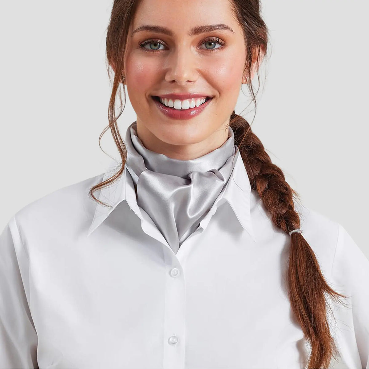 Model wearing the Premier 'Colours' Scarf PR730.
