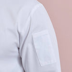 sleeve pocket detail on Coolchecker® Long Sleeve Chef's Jacket