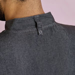 back neck detail of Premier Short Sleeve Zipped Chef's Jacket