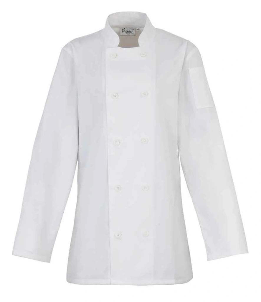 Premier Ladies Long Sleeve Chef's Jacket