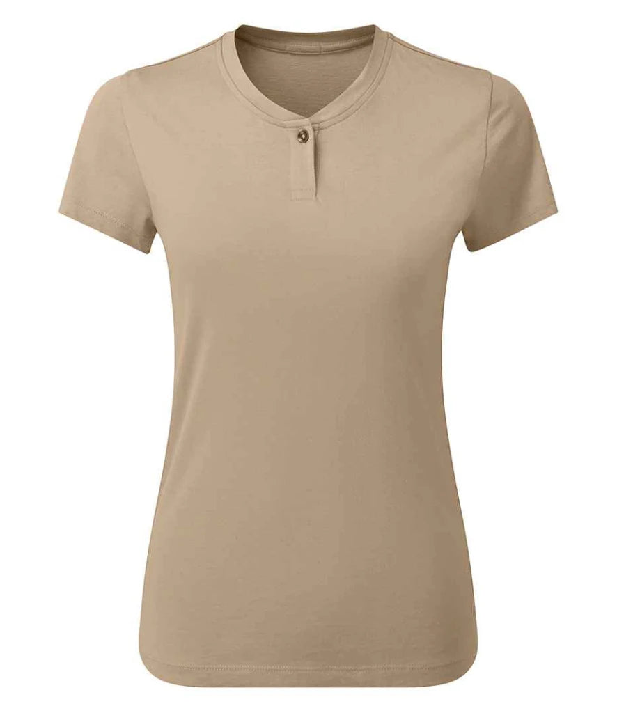 Khaki Premier ladies comis t shirt