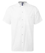 Premier Recyclight Chefs Jacket in white with mandarin collar