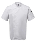 White Premier Zipped Chefs Jacket