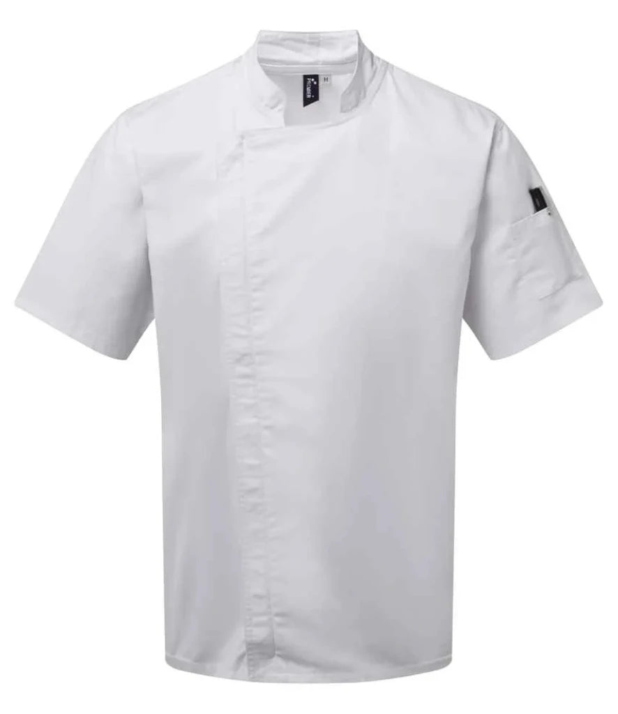 White Premier Zipped Chefs Jacket