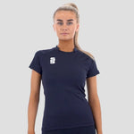 Video of Model wearing Stuart Surridge Dual Games Shirt - Navy