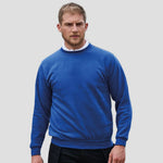 Model wearing the RX301 Pro RTX Pro Sweatshirt in Royal Blue