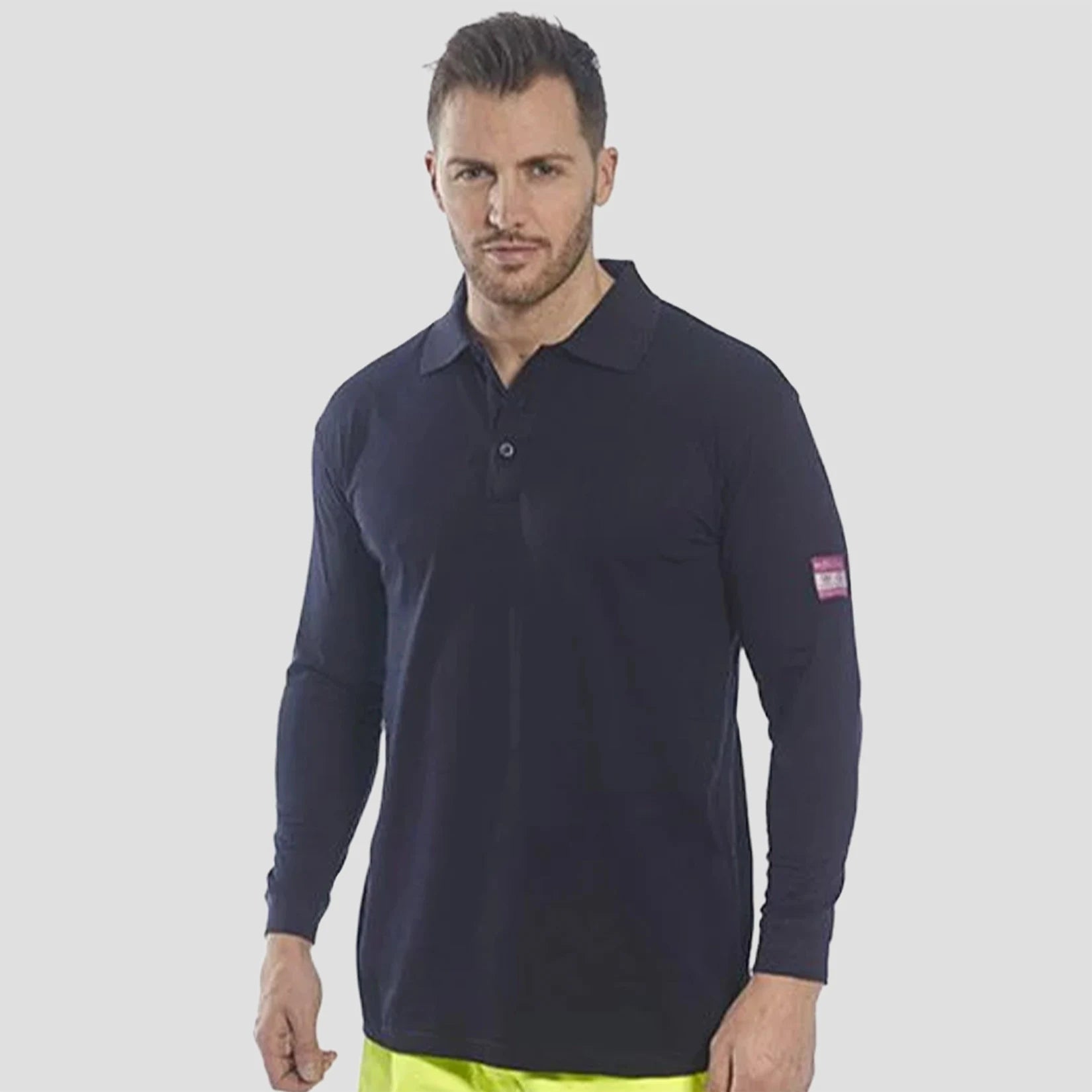 Portwest - Flame Resistant Anti-Static Long Sleeve Polo Shirt