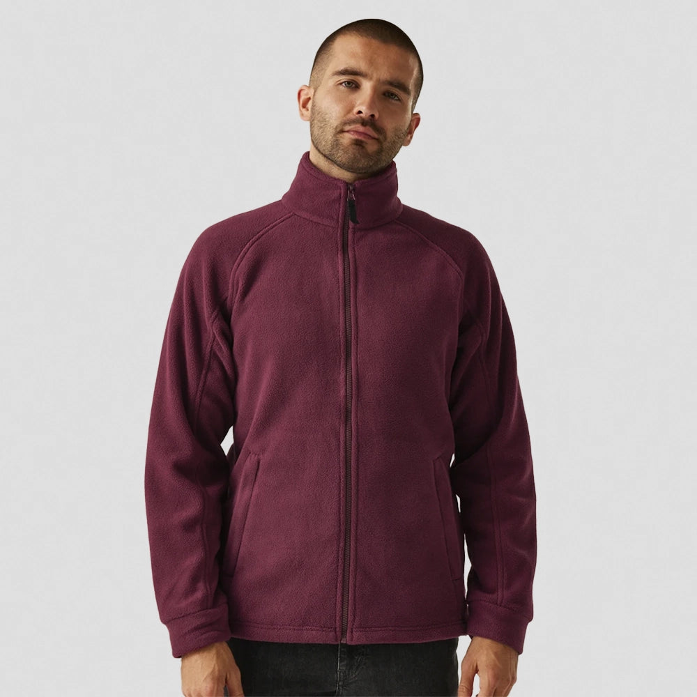 model wearing Bordeaux Regatta RG122 (TRF532) Thor III Fleece Jacket