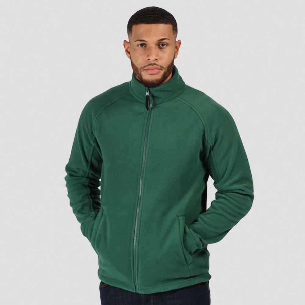 model wearing bottle green Regatta RG122 (TRF532) Thor III Fleece Jacket
