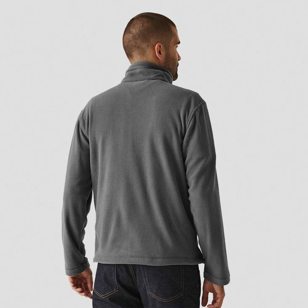 back view model wearing of Regatta RG138 (TRF557) Micro Fleece Jacket