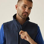 zip detail on Flux Soft Shell Bodywarmer