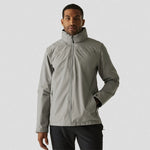 model wearing mineral grey Regatta RG374 (TRW532) Ascender Waterproof Shell Jacket