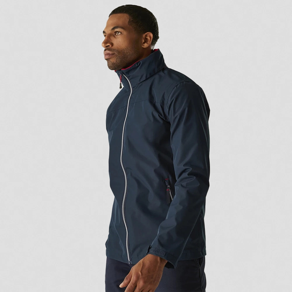 model wearing navy red Regatta RG374 (TRW532) Ascender Waterproof Shell Jacket