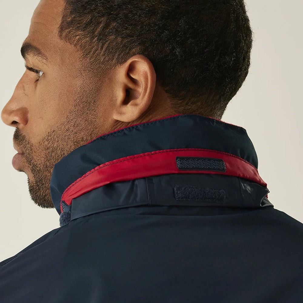 back view collar detail on Regatta RG374 (TRW532) Ascender Waterproof Shell Jacket
