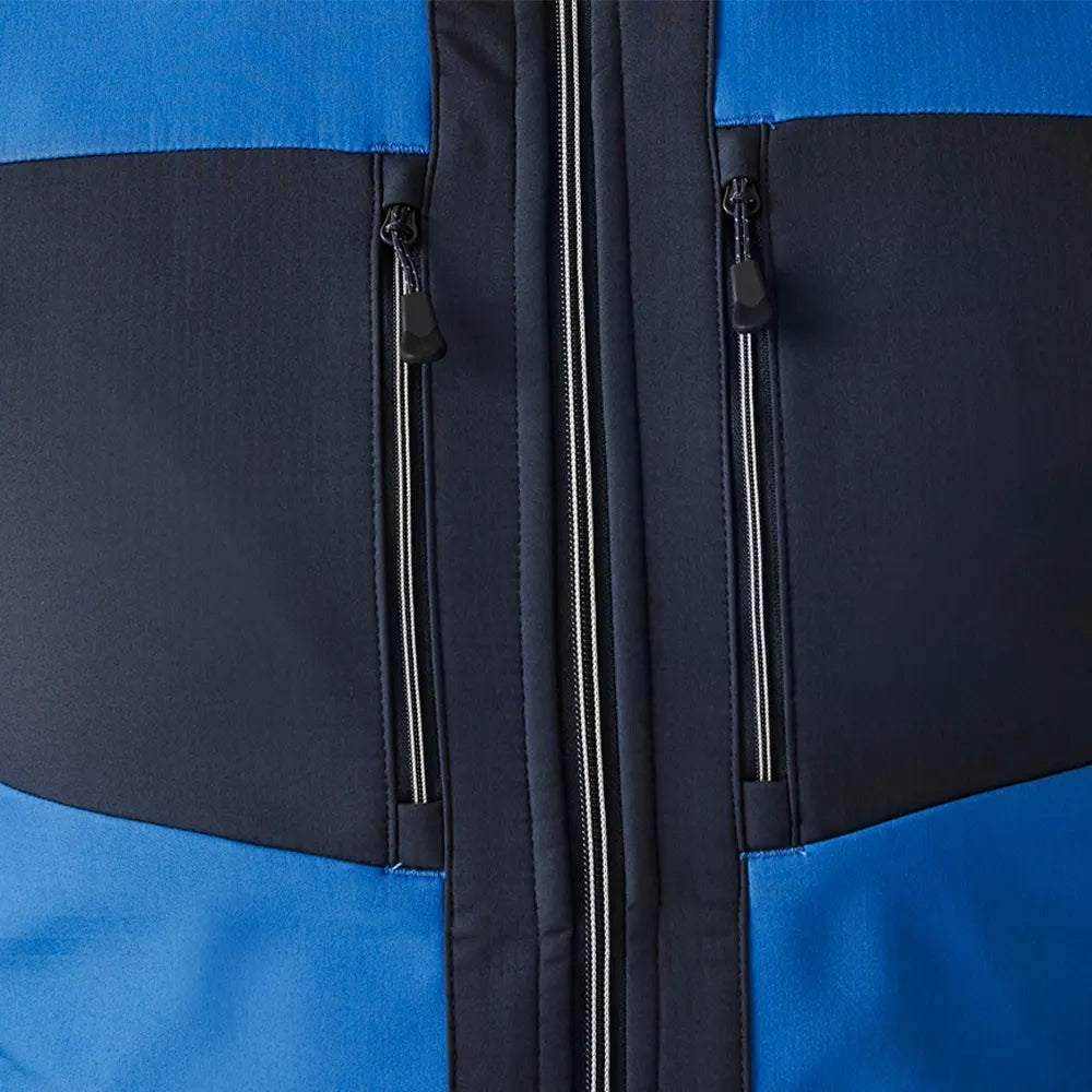 Regatta E-Volve Unisex Two Layer Soft Shell Bodywarmer zips close=up