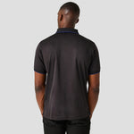 Rear view of Regatta Navigate Polo Shirt in Black / Royal