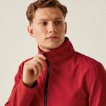 close up of model wearing Regatta Ablaze Printable Soft Shell Jacket