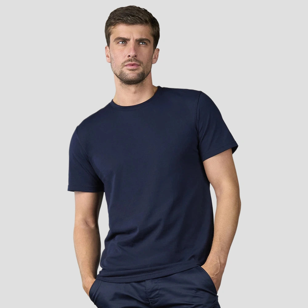 Model wearing the RX151 Pro RTX Pro T-Shirt in Navy