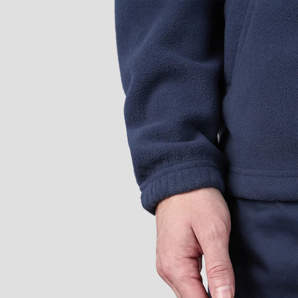 Close-up of the Pro RTX Pro Fleece Jacket in Navy sleeve/cuff